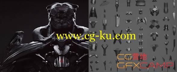影视人物装甲3D模型 ULTRABORG SUBD ArmorPack by Vitaly Bulgarov的图片1