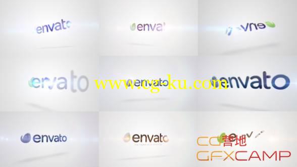 AE模板-旋转折叠简洁Logo展示 Quick Logo Sting Pack 10：Clean Rotation的图片1