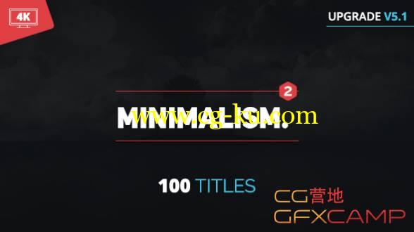 AE模板-100个4K简洁人名字幕条标题动画 Minimalism 2的图片1