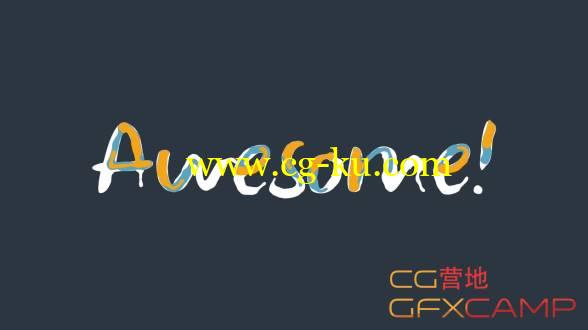 流体液体文字书写生成MG动画AE教程 Skillshare - Animated Motion Graphics - Liquid Text Animation in After Effects!的图片1