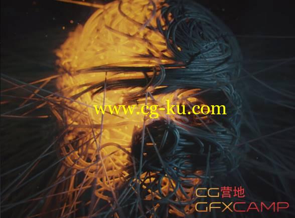 C4D XP粒子+OC渲染器结合使用教程 Make a Stylized Artwork Using X-Particles and Octane的图片1