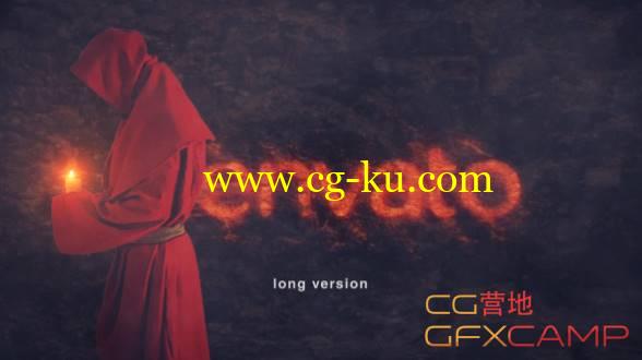 AE模板-中世纪僧侣行走恐怖祭祀Logo开场 Medieval Monk Logo的图片1