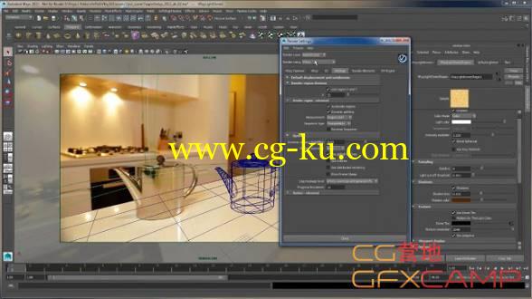 Maya Vray渲染器使用基础教程 FXPHD – VRY102 Introduction to V-Ray 3 for Maya的图片1