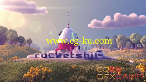 Houdini制作卡通可爱场景动画渲染教程 Rohan Dalvi - Rocket Ship的图片1
