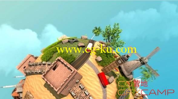 AE模板-卡通星球旋转旅游景点介绍 Planet Travel的图片1