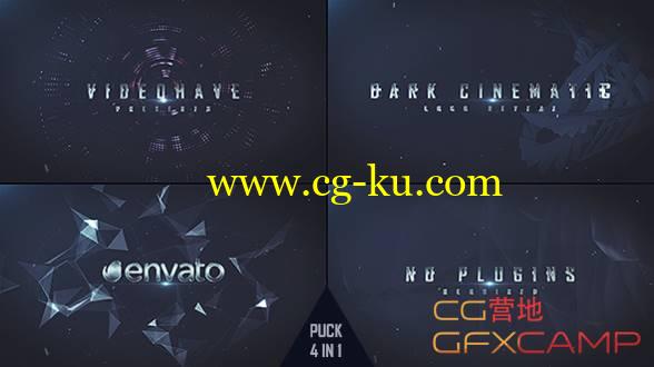 AE模板-大气震撼3D文字游戏Logo片头开场 Dark Logo Reveal的图片1
