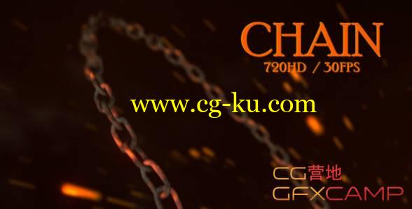 AE模板-炽热岩浆铁链Logo展示 Hot Chain Revealer的图片1