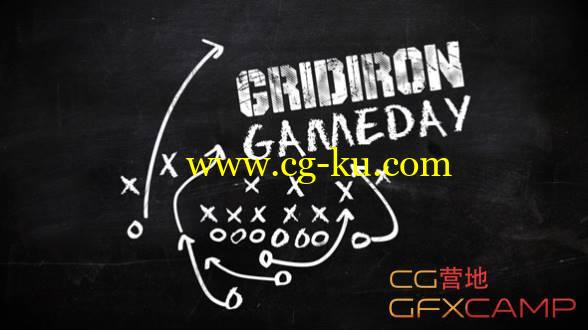 AE模板-粉笔手绘足球元素动画标题开场 Football Chalkboard Logo Opener的图片1