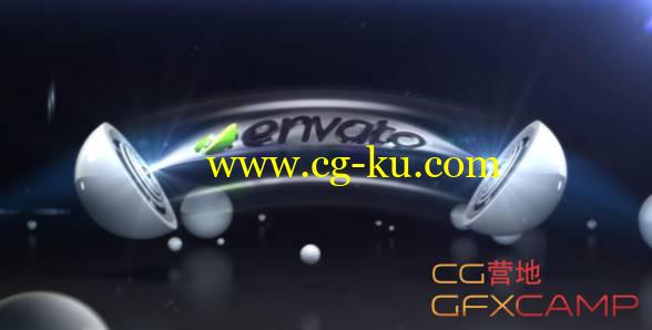 AE模板-能量波小球Logo展示 Power Ball Logo Reveal的图片1