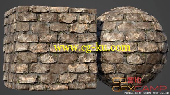 砖墙贴图材质教程 Medieval Blocks – Substance Designer Tutorial的图片1