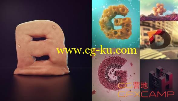 C4D创意文字建模材质包装教程(西班牙语) Domestika - 3D Lettering: Modeling and Texturing with Cinema 4D的图片1