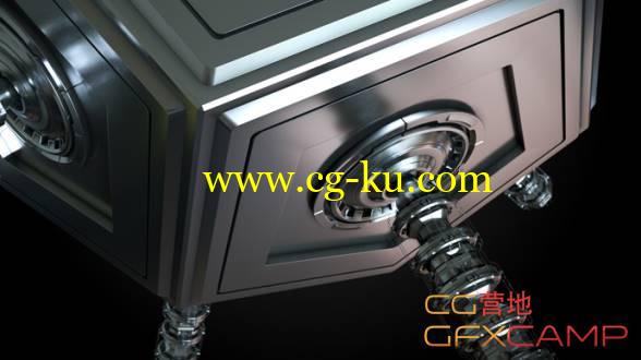 C4D钢铁质感模型建模渲染教程 Abstract Modeling and Rendering Tutorial with Cinema 4D and Octane的图片1