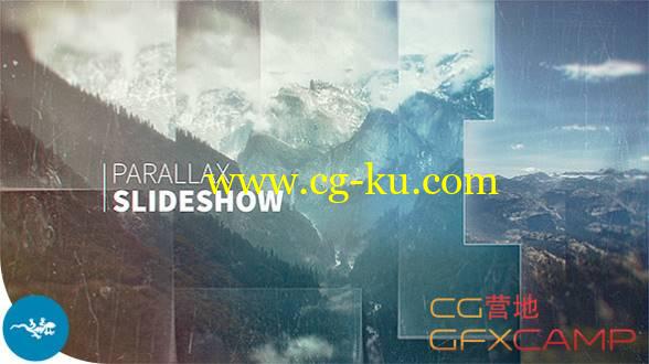 AE模板-视差分割拼贴照片幻灯片展示片头 Parallax Slideshow的图片1
