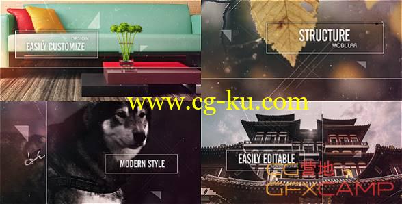 AE模板-旅游景点照片幻灯片介绍展示片头 Photography Slides的图片1