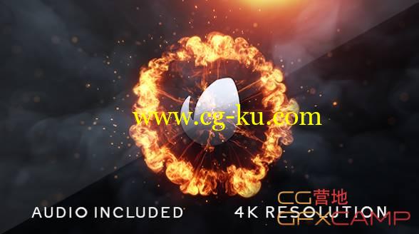 AE模板-电影游戏火焰文字Logo展示 Flame Logo v2的图片1
