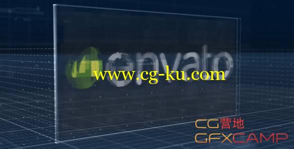 AE模板-高科技数据分析Logo展示 Holographic Corporate Logo Reveal的图片1
