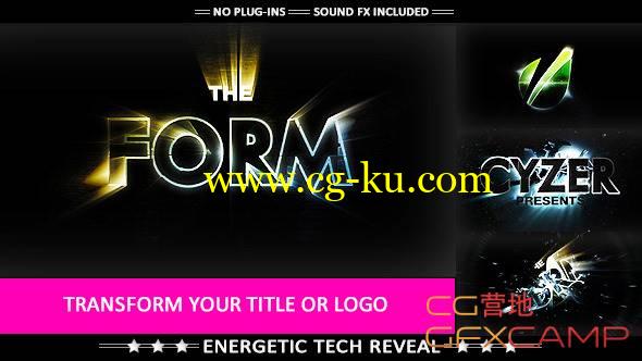 AE模板-高科技变形文字Logo展示 The Form - Hi-tech Impact Logo Transformation的图片1