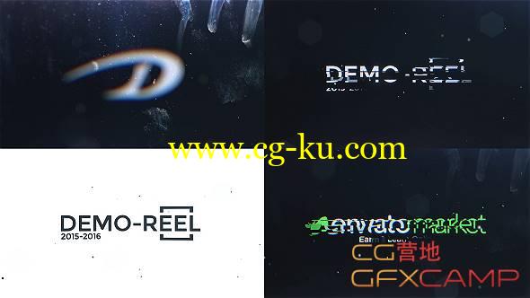 AE模板-聚焦模糊信号故障文字Logo展示 DeFocus Glitch Logo Intro的图片1