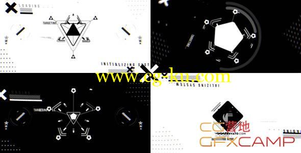 AE模板-创意MG动画线条图形Logo展示 The X Logo Reveal的图片1