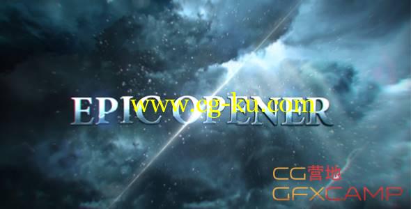 AE模板-乌云玻璃碎片大气震撼游戏片头开场 Epic Opener的图片1