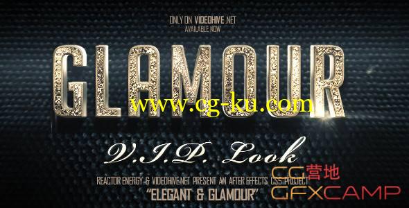 AE模板-优雅时尚黄金文字Logo文字标题展示 Elegant And Glamour Titles的图片1