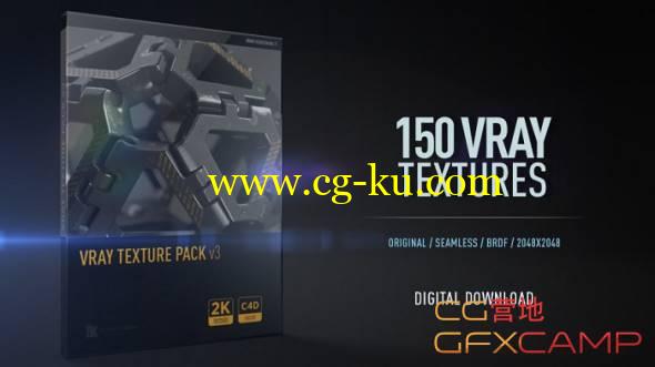 C4D Vray材质预设包 Renderking -  Vray Texture Pack 3.01 R13-R17 Win/Mac的图片1