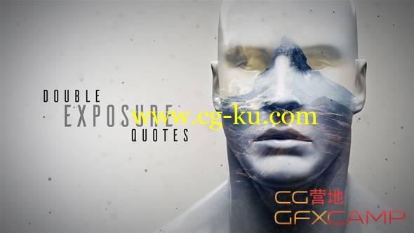 AE模板-人体多重曝光风景图展示片头 Double Exposure Quotes的图片1