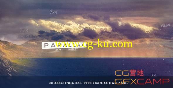AE模板-三维视差切换图片幻灯片片头 Parallax Slideshow的图片1