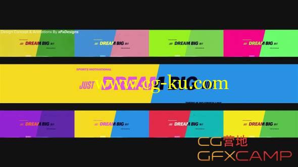 AE模板-动感多彩激情体育宣传片片头 Colorful Energetic Opener的图片1