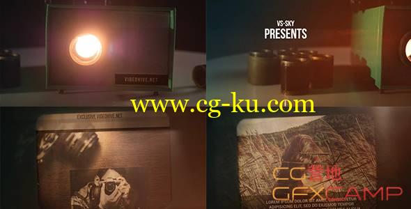 AE模板-胶片投影仪电影放映机回忆照片展示 Filmstrip Projector的图片1
