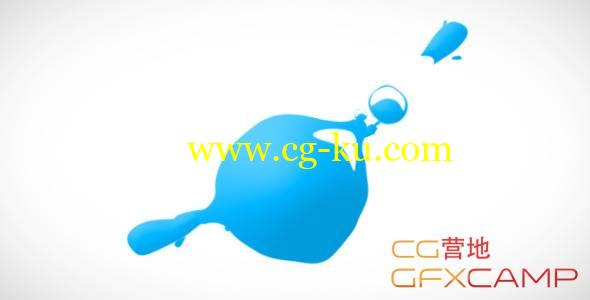 AE模板-液体水滴MG动画广告Logo展示 Liquid Logo Reveal的图片1