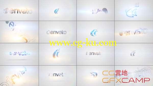 AE模板-20个简洁线框描边翻转Logo展示 Quick Logo Sting Pack 11- Clean & Minimal的图片1