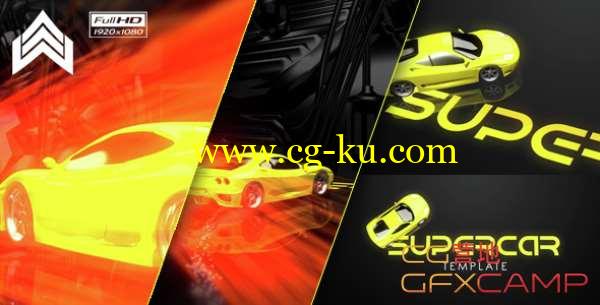 AE模板-光线赛车Logo展示 Supercar Logo的图片1