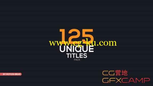 AE模板-125个公司企业文字排版人名字幕条动画 The Titles的图片1