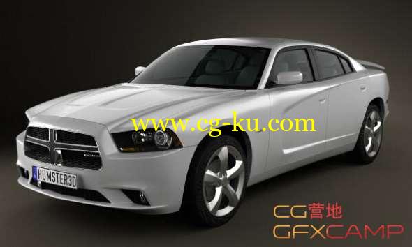 道奇挑战者C4D模型 Dodge Charger (LX) 2011(C4D/FBX/MAX/LWO)的图片1