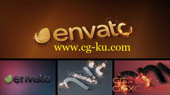 AE模板-粒子燃烧汇聚三维Logo展示 Magic Particles Logo Reveal的图片1