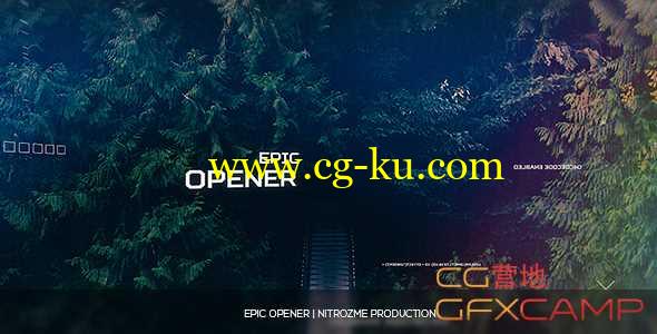 AE模板-科技感噪波震撼片头图片展示 Epic Opener的图片1