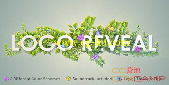 AE模板-植物枝条生长Logo文字展示 Nature Logo Reveal的图片1