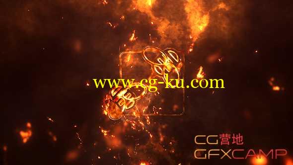 AE模板-火焰粒子Logo展示 Logo Reveal Pack 3in1：Fire的图片1
