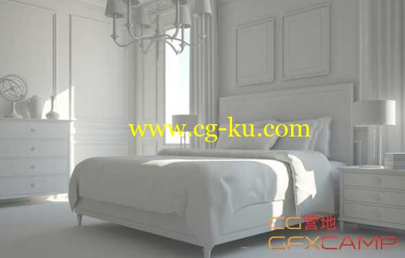 C4D室内灯光场景优化渲染教程 Cinema 4D – Interior Lighting and Scene Optimization in VRAYforC4D Tutorial的图片1