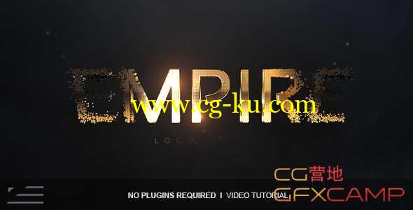 AE模板-圆球粒子汇聚Logo文字展示 Empire Logo Reveal的图片1