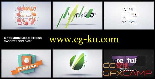 AE模板-6个高级企业公司Logo展示 Premium Logo Pack 6in1的图片1