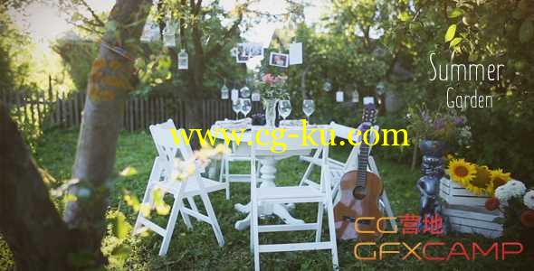 AE模板-花园花朵悬挂相册美好回忆展示 Photo Gallery - Summer Garden的图片1