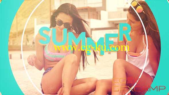 AE模板-小清新多彩时尚夏日旅游片头 Summer Opener的图片1