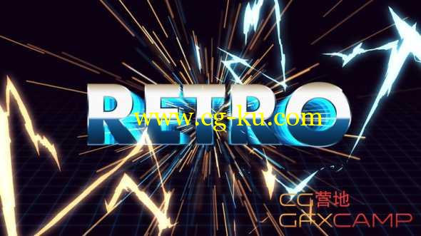 复古游戏文字标题动画AE教程 Udemy – Make an amazing retro title in After Effects的图片1
