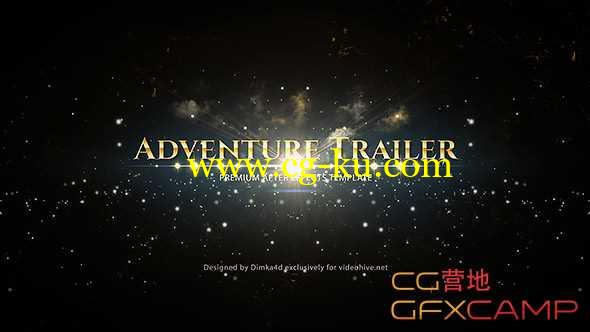 AE模板-图形遮罩图片展示颁奖典礼栏目包装 Adventure Trailer的图片1