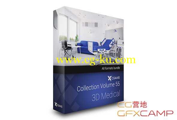 医院医疗诊所设备3D模型 CGAxis Models Volume 55 -  3D Medical的图片1