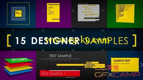AE模板-创意MG动画文字场景设计 15 Designer Samples的图片1