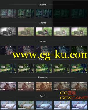 30组调色预设 MotionVFX mLooks 3 – 30 Movie Looks for FCPX的图片1