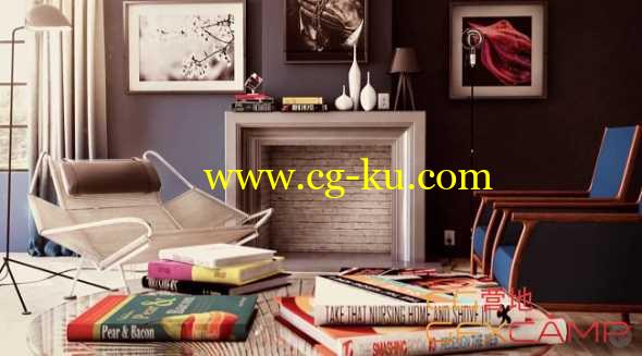 3DS MAX室内渲染教程 Pluralsight - Interior Rendering Techniques with mental ray and 3ds Max的图片1